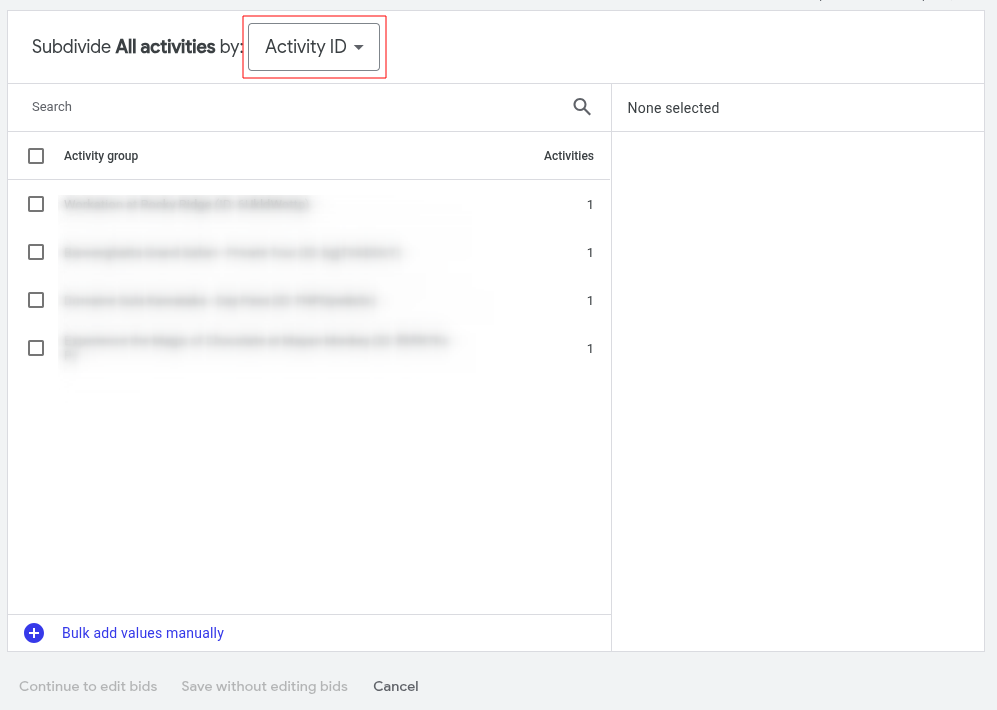 Google Ads - Campaign Ad Campaign Activities