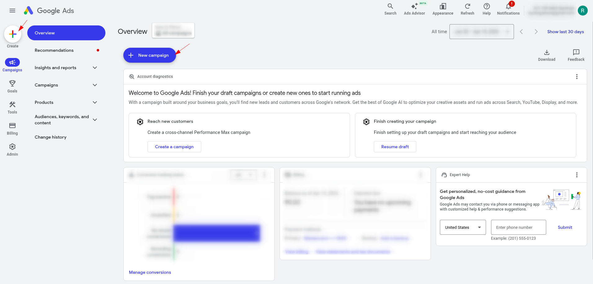 Google Ads - New Campaign